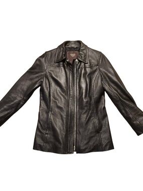 Coach Black Leather Blazer Jacket